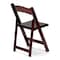 Atlas Commercial Products Wood Folding Chair, Mahogany with Black Pad WFC5MHG - alternate 2